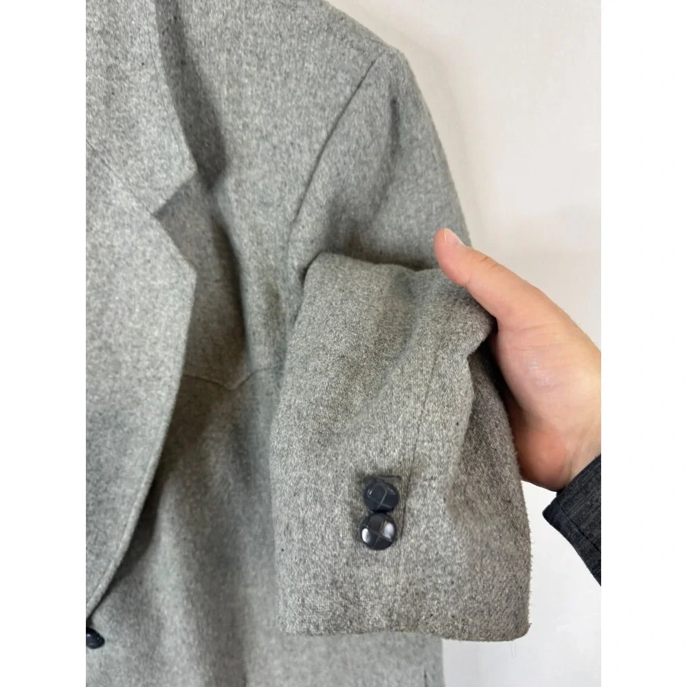Pioneer Wear Mens 44 Grey Wool Western Blazer‎ Sport Coat Made in USA